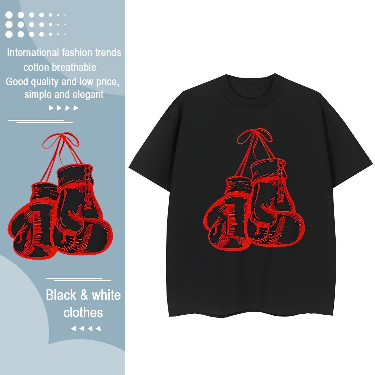 High quality Woman Tshirt 230g 100% Cotton gloves Daily Outfit T Shirts Women Short Sleeve O-Neck Skull Tshirts