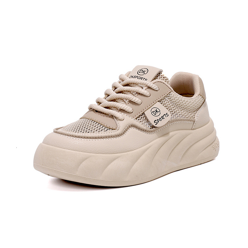 Ddmysports Soft Soled White With A Poop Like Feel For Women Summer New Mesh Breathable Student Sports Board Shoes OUTDOOR