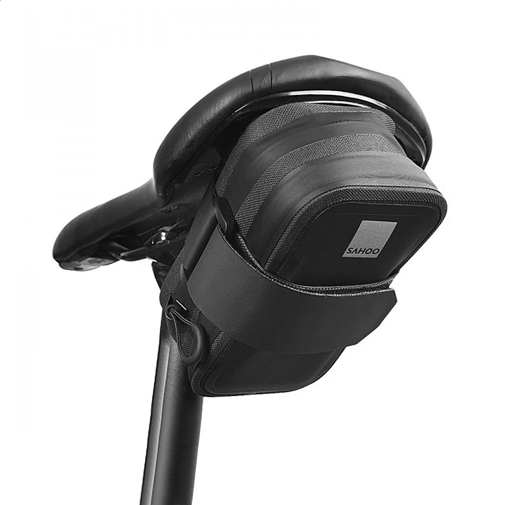 Bicycle saddle bag bicycle seat reflective rear pillar large capacity tail storage 240823