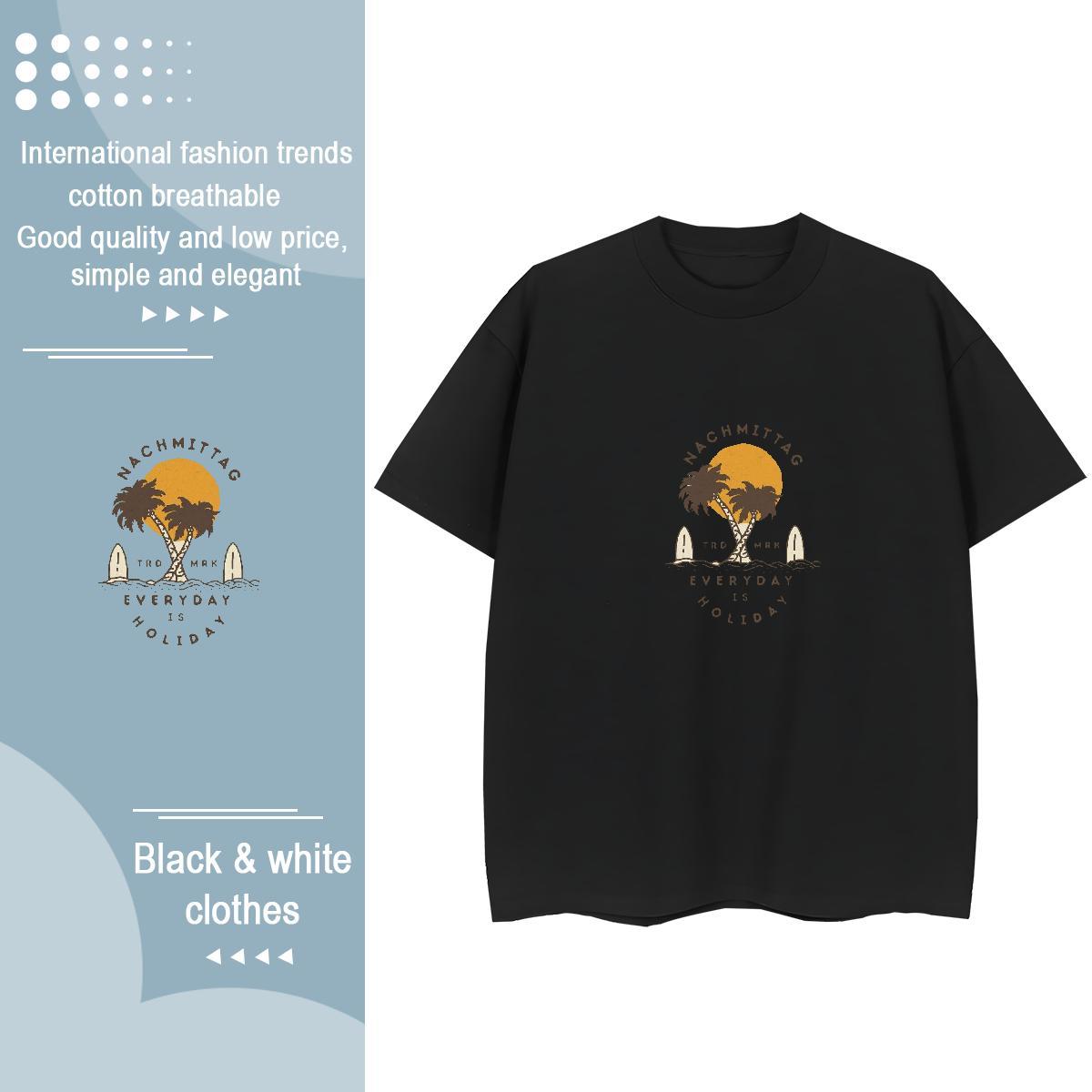 Loose fit Tshirt for Man Woman 230g Cotton icon Casual Daily Wear T-Shirts for Women Breathable Cartoon Printing L-4XL Tops Shirt