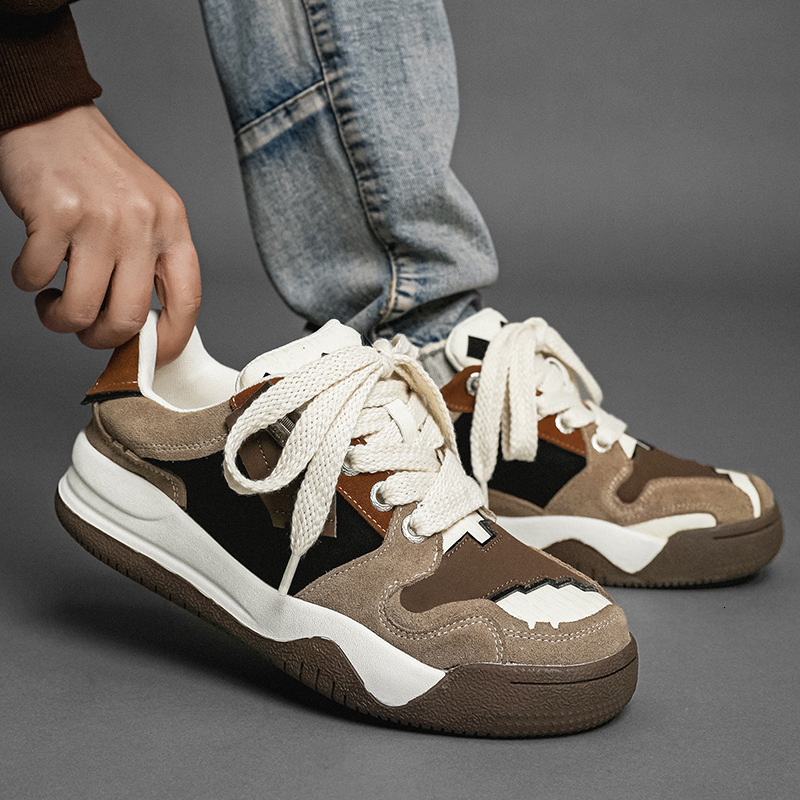 Ddmysports Bread Men S Trendy Niche Design Sports And Leisure Thick Soled Versatile Board Shoes OUTDOOR