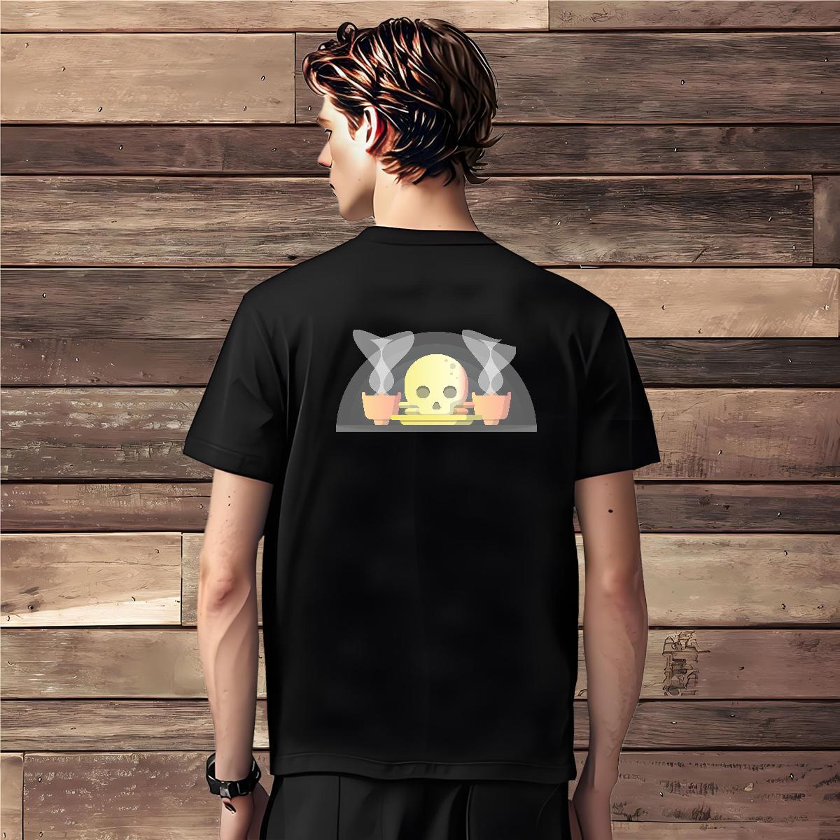 Unisex Mens T Shirts 100% Cotton 230g skull Hip Hop Street Oversized O-Neck Short Sleeve Tshirt for Man Woman Customized Tops Shirt
