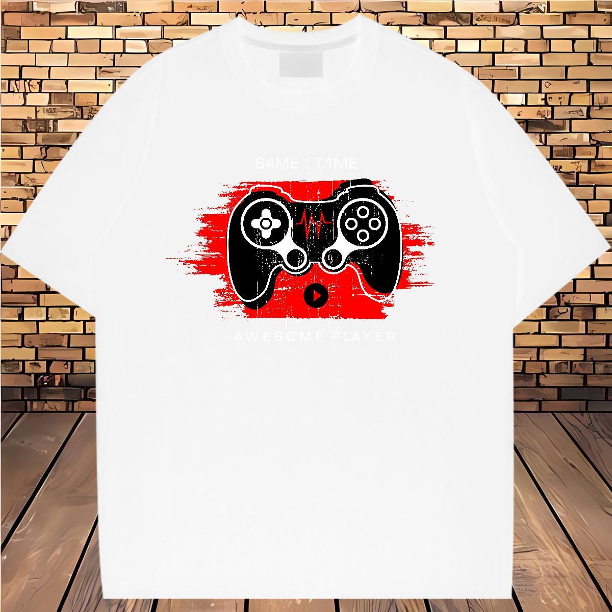 Soft Lady T shirt 230g Pure Cotton game Street Woman T Shirts Crew Neck Oversized Clothes