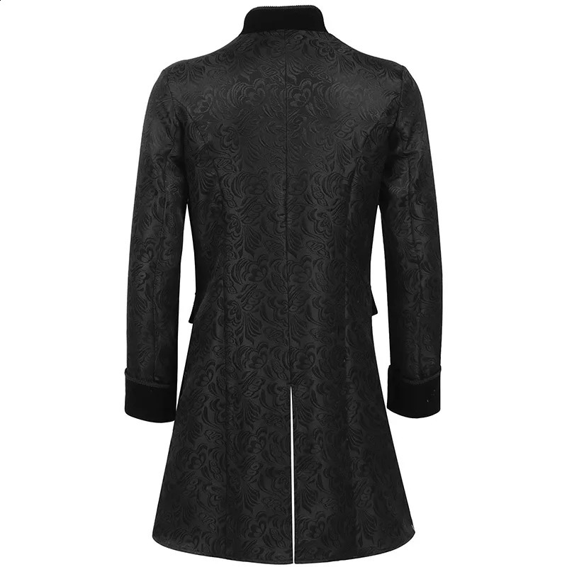 Men Medieval Gothic Trench Coat Victorian Uniform Halloween Costume Steampunk Renaissance Jacket Double-breasted Clothing 240822