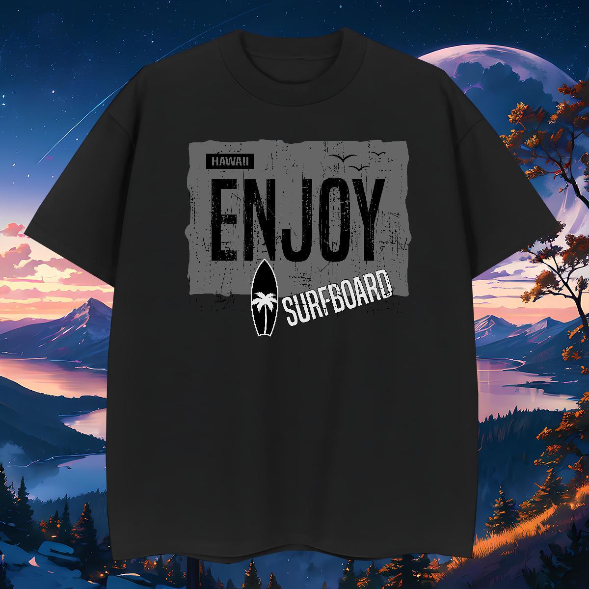 Popular T Shirt For Man 230g 100% Cotton letter Street Custom Cartoon Breathable Short Sleeve Tshirt for Man Woman Classic Casual Clothings