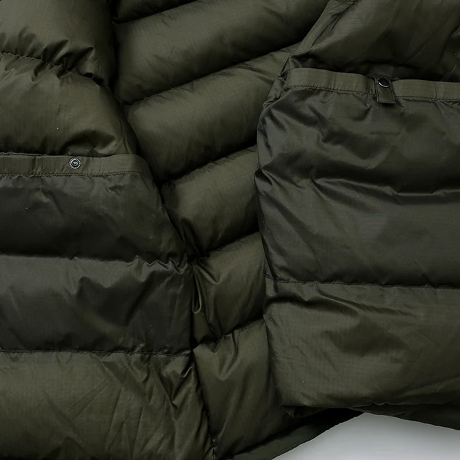 Nanamica Jackets Mens Winter Warm Coats Highquality Simple Pure Color Hooded Down Jacket Tops 240823