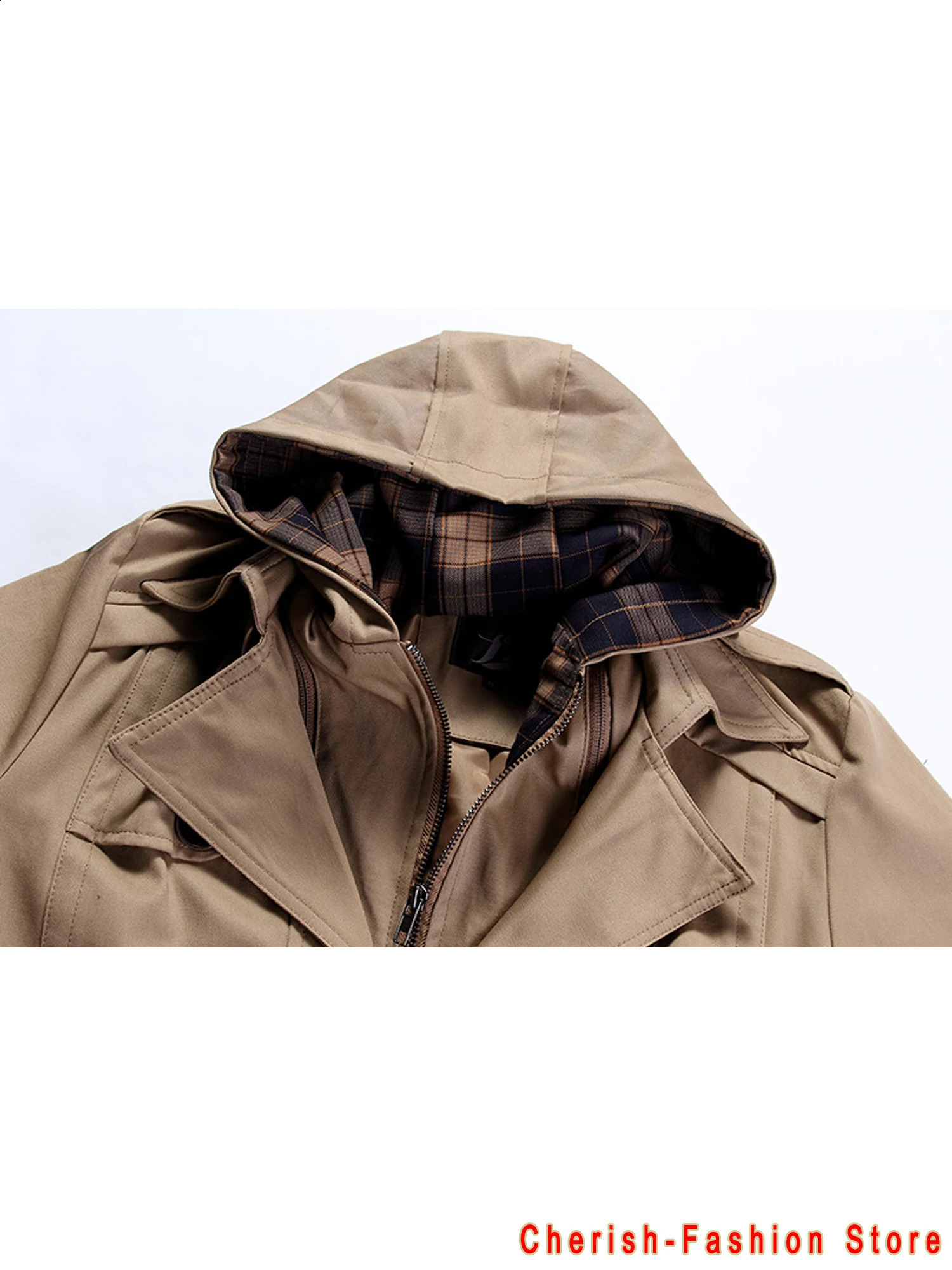 Mens Windbreaker Jacket Vintage Black Khaki Spring Autumn Business Trench Male Double Breasted Retro Classic Long Coat Thick 240822