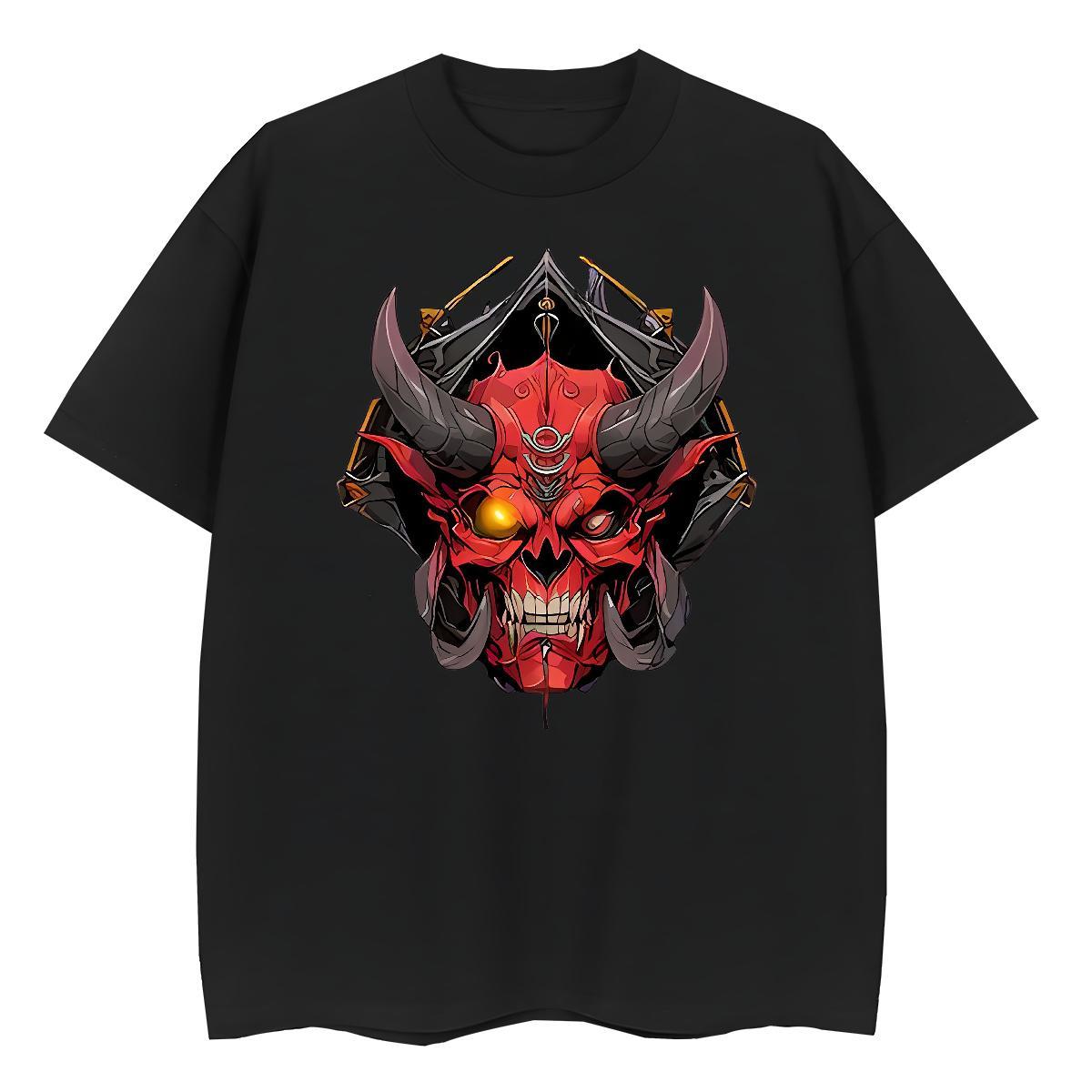 Comfortable Lady T shirt 230g 100% Cotton scare Casual Sport T Shirts Women Breathable Crew Neck Skull Wear