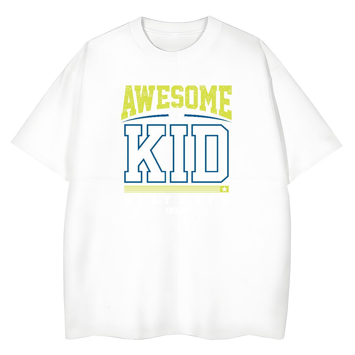 Soft Unisex Tshirts 100% Cotton 230g letter Hip Hop T shirt Crew Neck Custom Cartoon Tee Shirt
