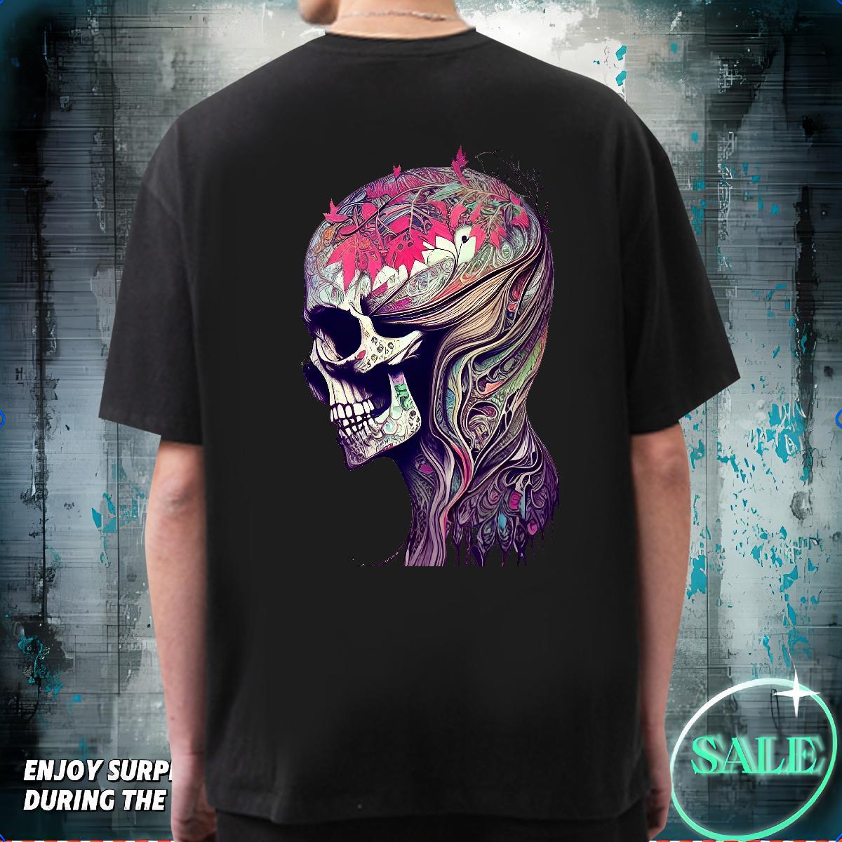 Popular T-Shirts for Men 100% Cotton 230g skull Sport DIY Logo Oversized Crew Neck Breathable Tshirt for Man Woman 2024 Designer Tees