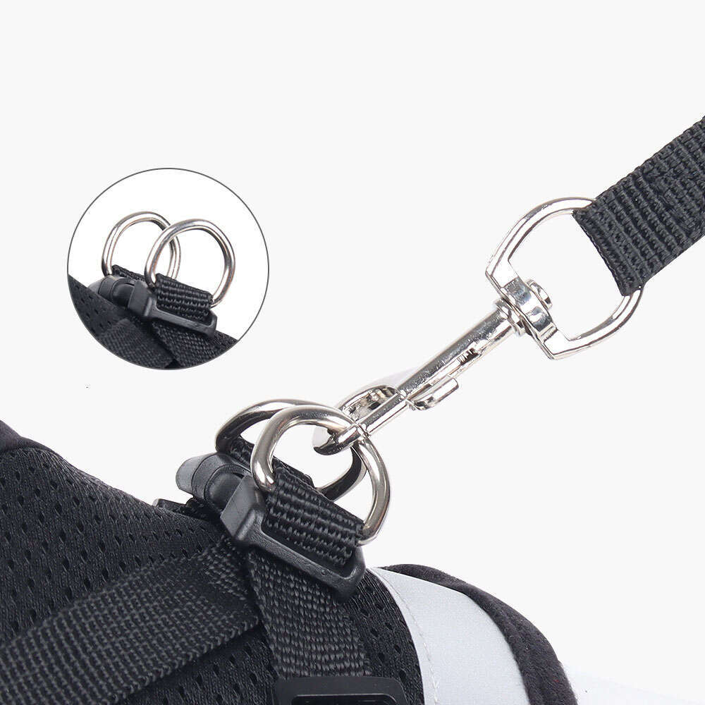 Adjustable Breathable Pet Dog Cat Harness And Leash Escape Proof Cat Vest Harness Puppy Dog Kitten Leads Reflective Cat Collar 663