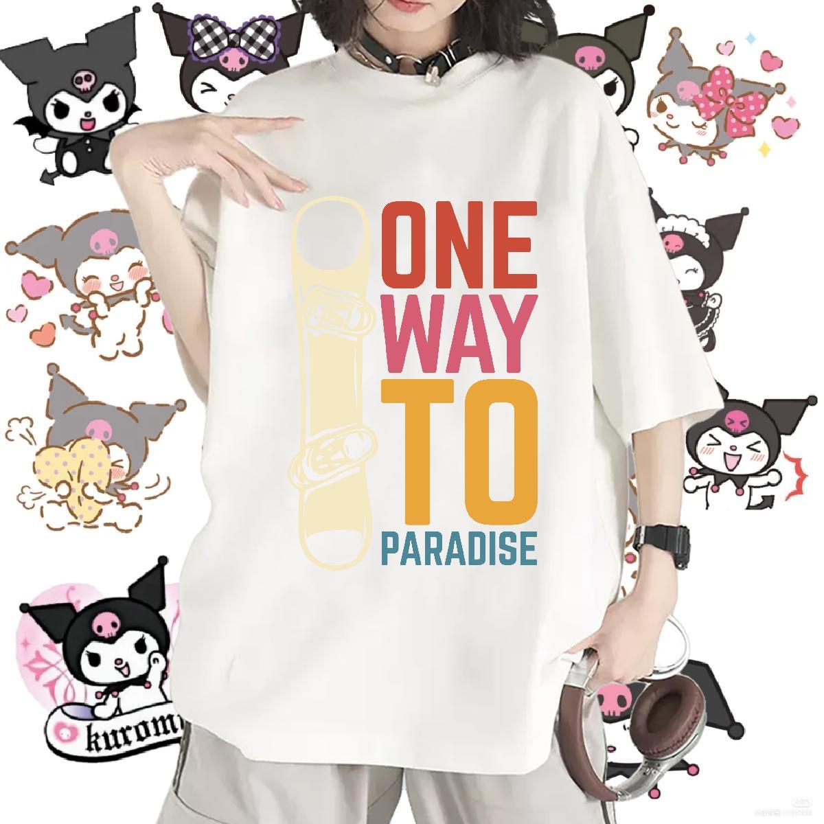 Loose Unisex Tshirts 230g 100% Cotton skateboarding Casual Women T Shirts Round Neck Short Sleeve Custom Cartoon Tees Shirts