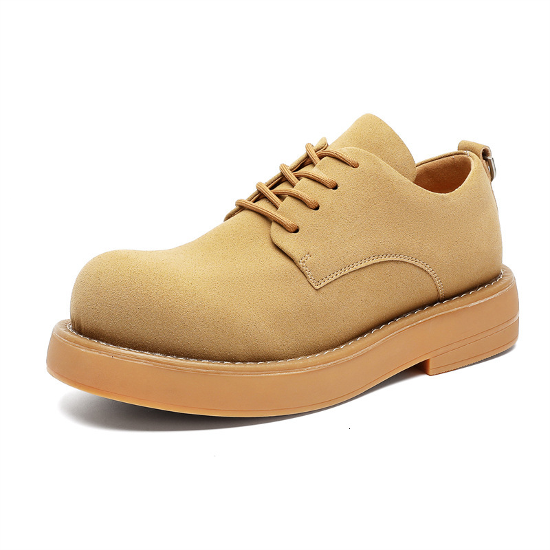 Ddmysports Autumn New Thick Soled Tall Derby British Style Small Leather Versatile Korean Edition Student Casual Shoes OUTDOOR