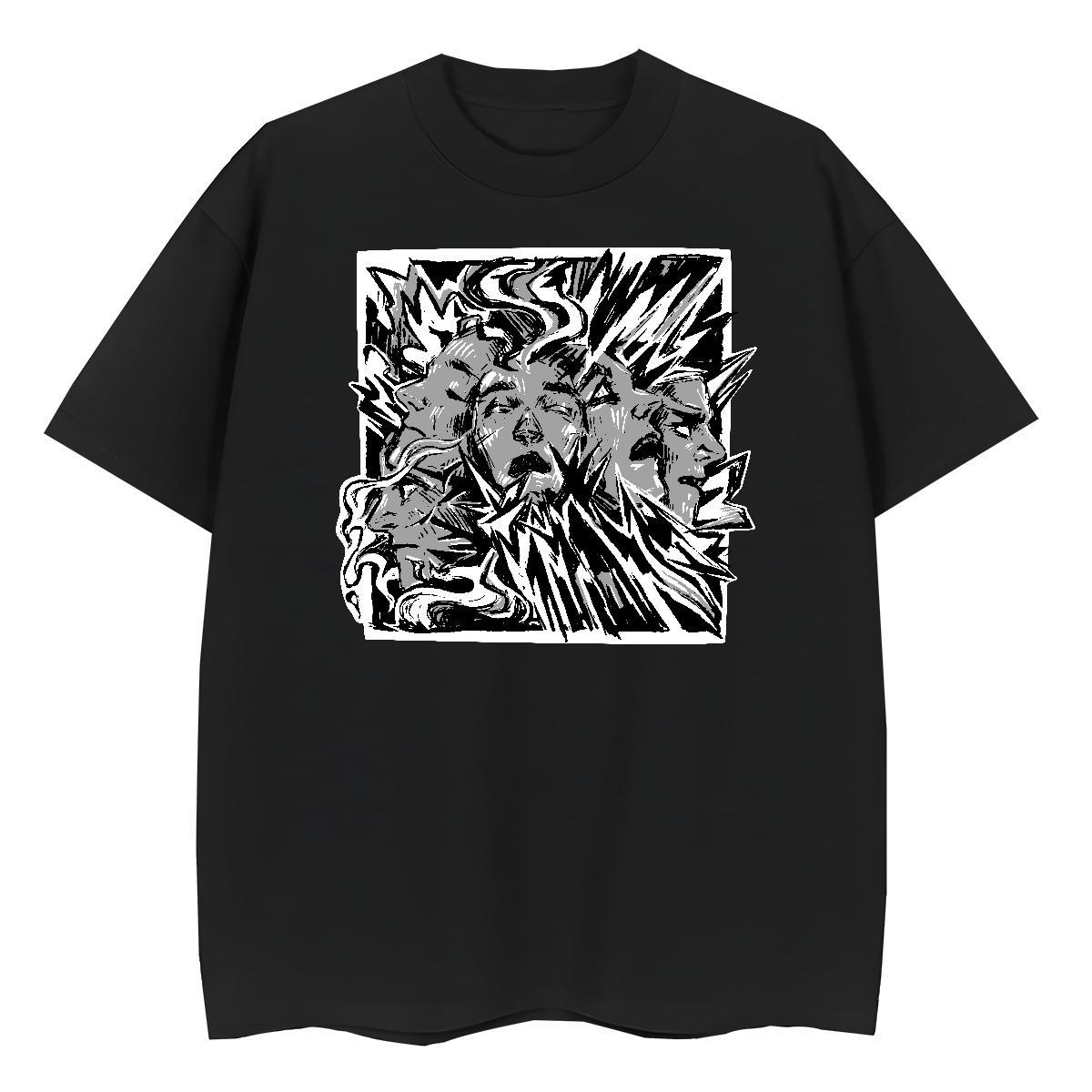 Lady Lady T shirt 230g Cotton painting Daily Outfit T-Shirts Round Neck Short Sleeve DIY Printed Tees Shirts