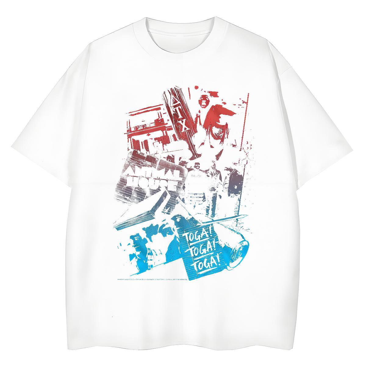 Unisex Couples T Shirts 230g Cotton scary Sports Street Wear T-Shirts for Women Comfortable Oversized Tees Shirts