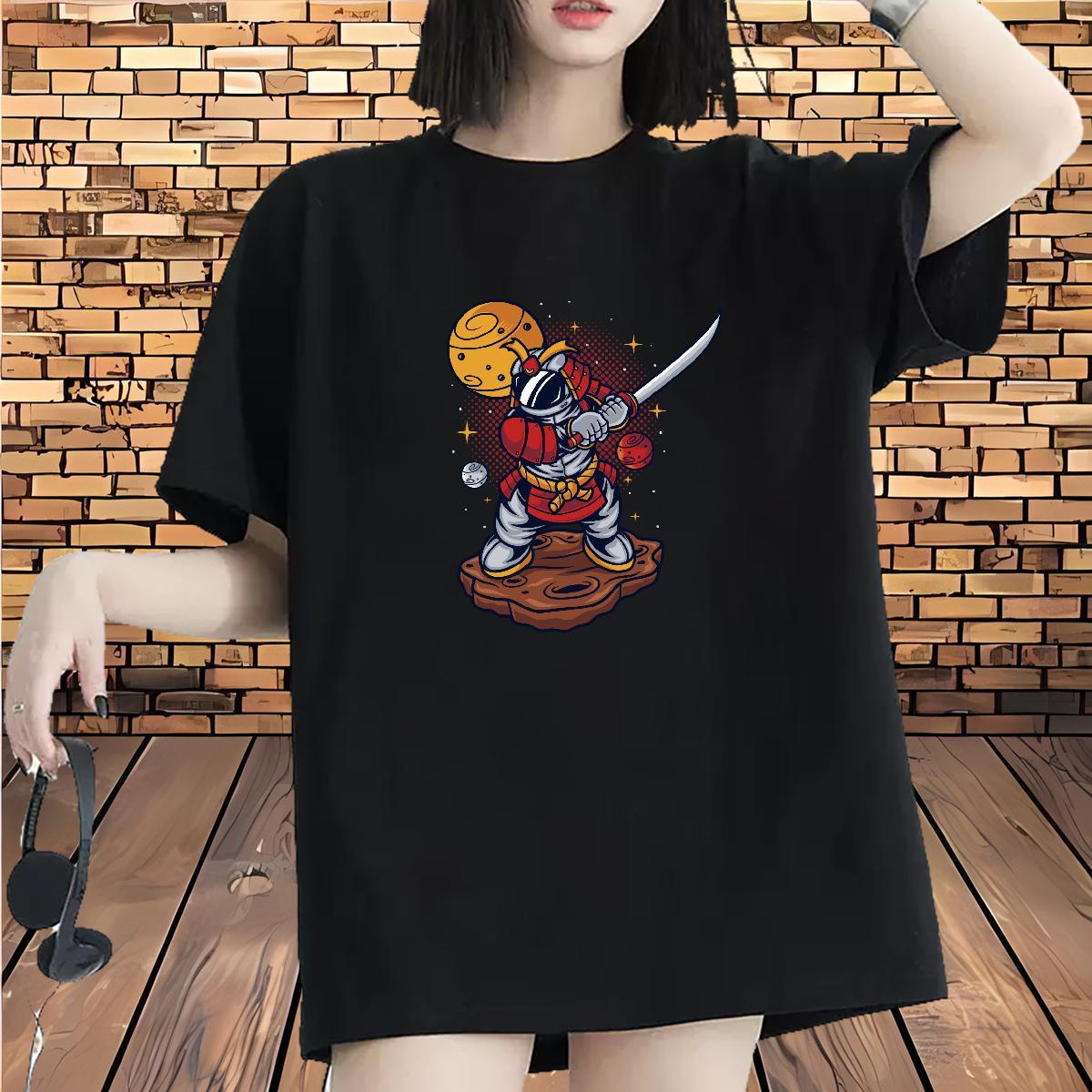 Soft Tshirt for Man Woman 100% Cotton 230g universe Hip Hop Womens T Shirts O Neck Short Sleeves Custom Cartoon Clothes