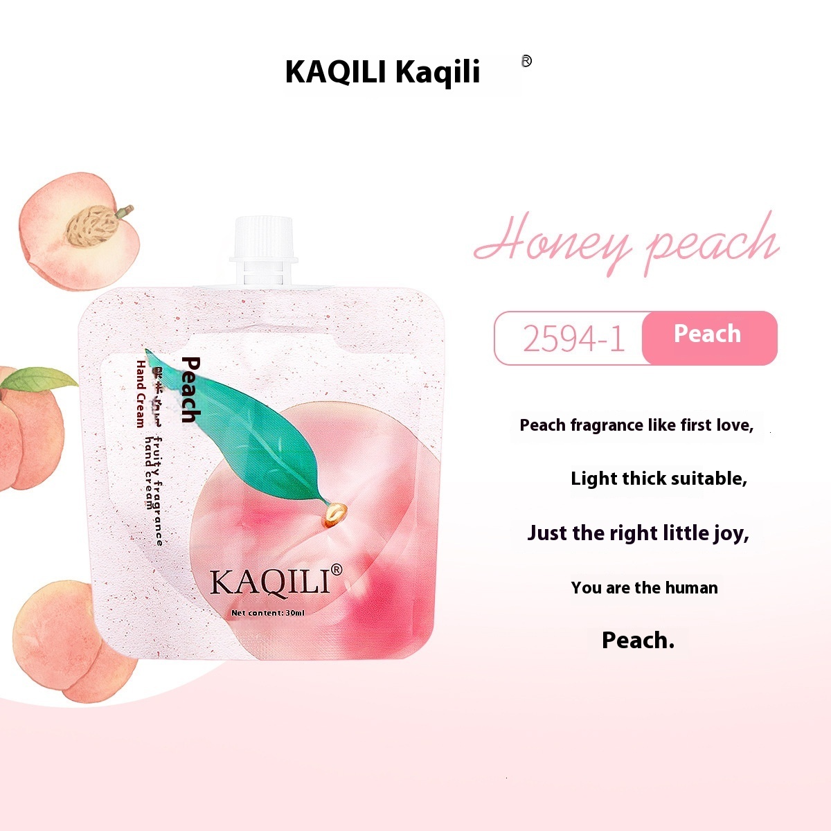 Autumn/Winter Friendly Kaqili Hand Care Cream - Soothing Fruit Blend & Gentle Texture (30ml)