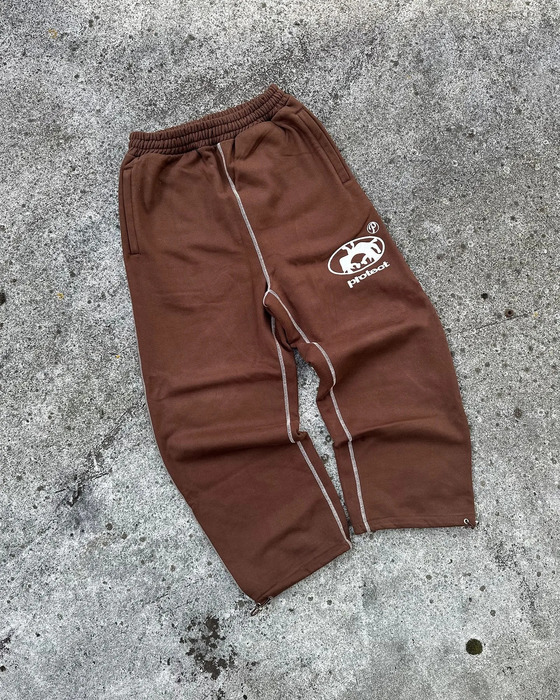 Y2K Protectnocap Sweatpants Mens Retro Embroidered Letter Graphic Cotton Casual Pants Y2K Hip Hop Cargo Pants Streetwear 240822