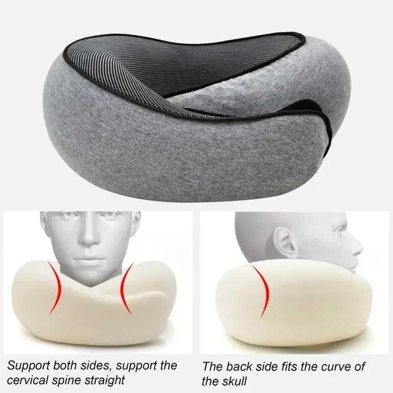 Travel Car Neck Memory Foam Pillow Airplane Pillow Neck Cushion U Shaped Travel Healthcare Memory Foam For Family And TravelXJ240822