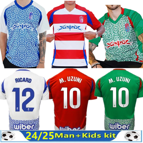 2024 2025 Granada CF soccer jerseys CALLEJON A.PUERTAS SORO UZUNI 24 25 JesUs Vallejo F.DIEDHIOU C.NEVA BRYAN BICARD football shirts Men kids