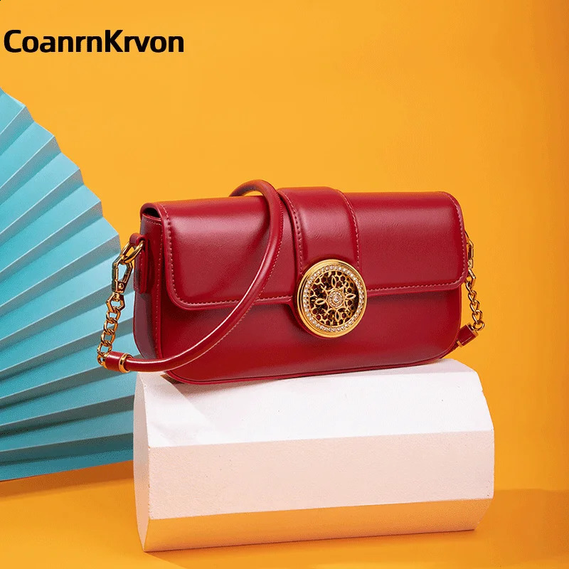 Ladies diamond buckle y ner shoulder bag ladies handbag retro square n wallet cross 240823