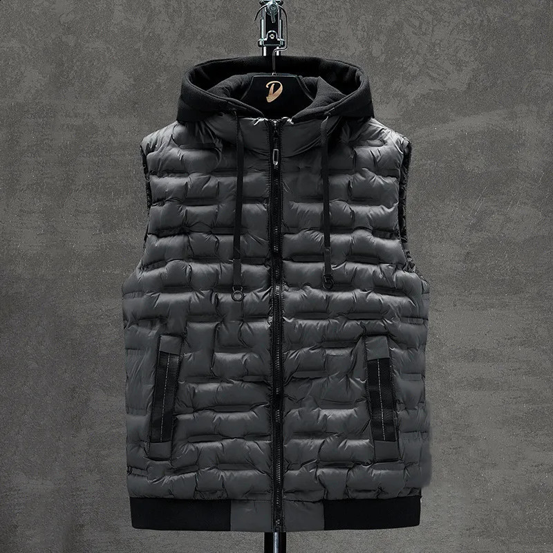 selling mens winter vest casual sleeveless jacket outerwear 240822