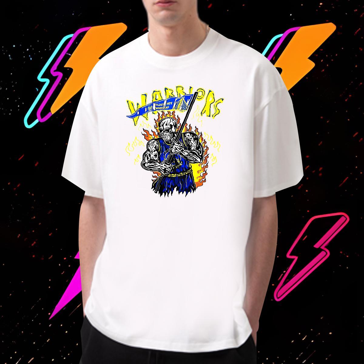 Comfortable Mens T Shirts 230g Cotton skull Street wear Hip Hop Customized Breathable Tshirt for Man Woman Fashion Designer Clothings