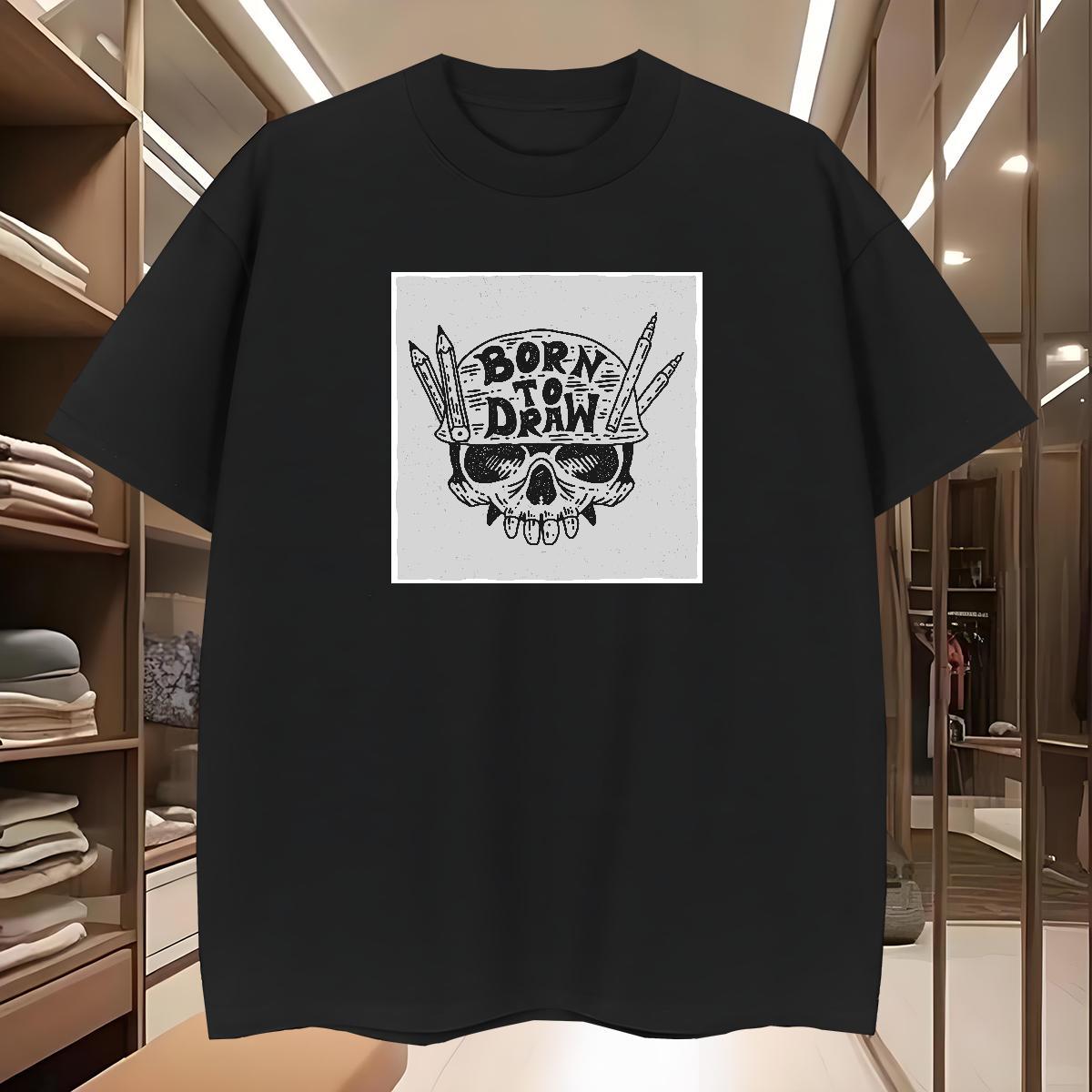 Cool Design T shirt 230g Cotton monster Street wear Hip Hop Custom Big Size Breathable Crew Neck Men Tees Fashion Casual Tops Tees