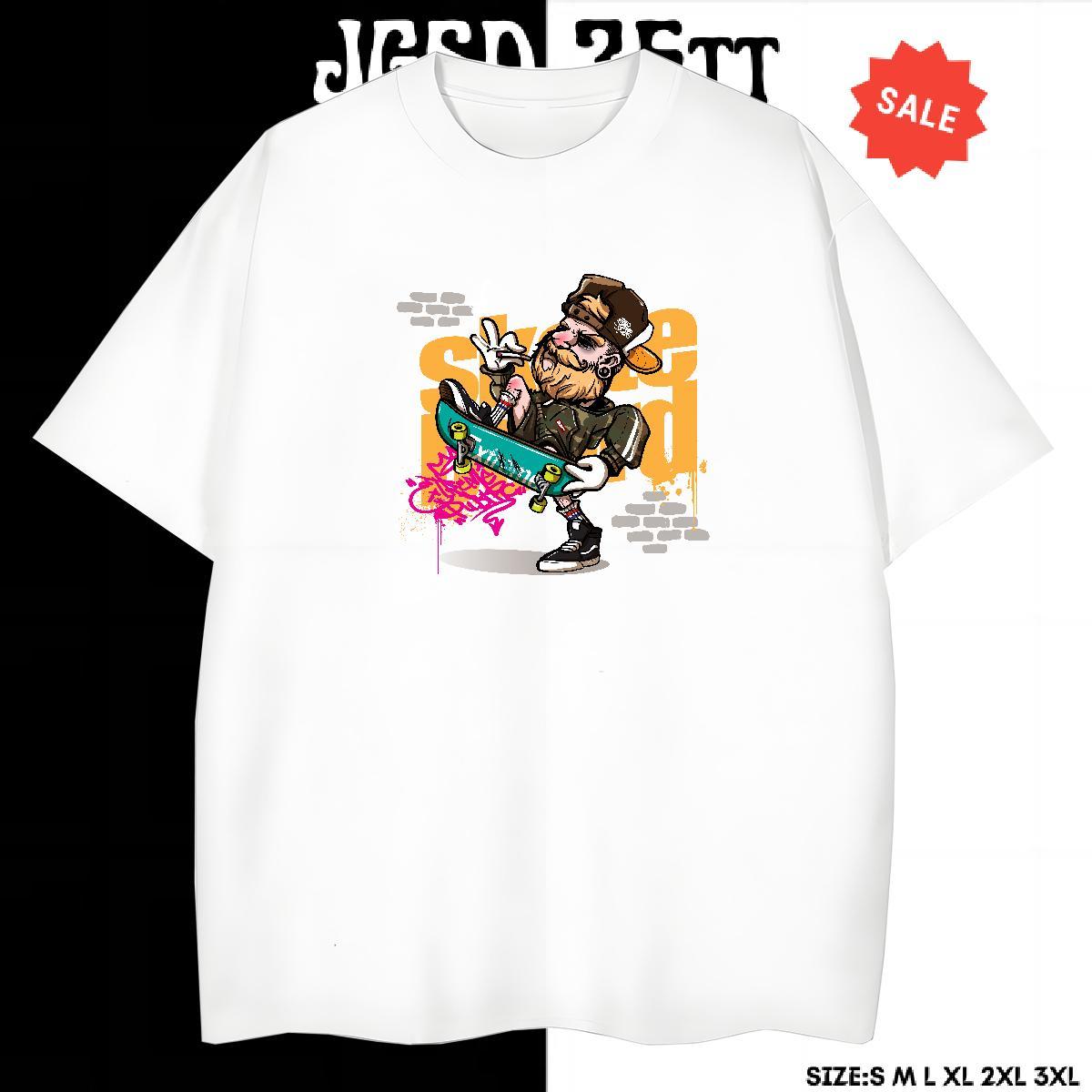 Soft T shirt 230g 100% Cotton character Spring Summer Floral Print O-Neck Short Sleeve Men Tops Tees Fashion Design Tshirts