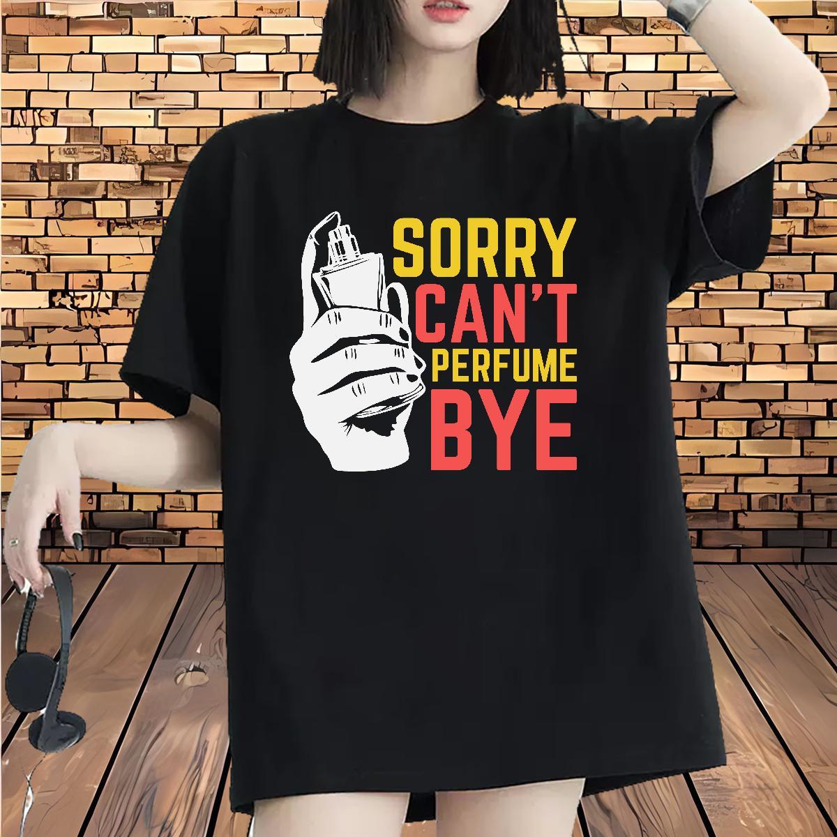 Free Shipping Womens Tshirts 230g Cotton prefume Sports Casual T-Shirts for Women Breathable Crew Neck Cartoon Printing L-4XL Tees Shirts