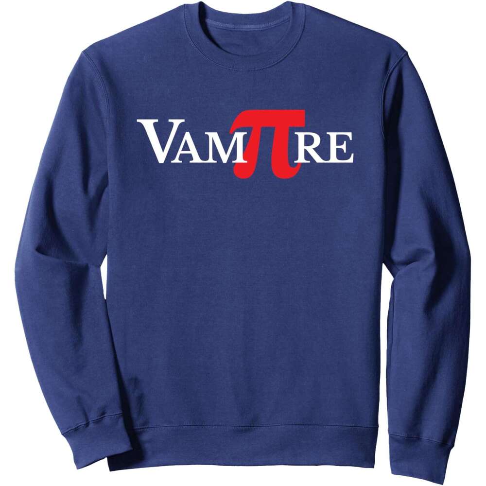 Long Sleeve Shirts for Men sweatshirt Vampire Pi Day Funny Gift for Math Lovers Sweatshirt T shirt Tee Streetwear Casual tops clothes
