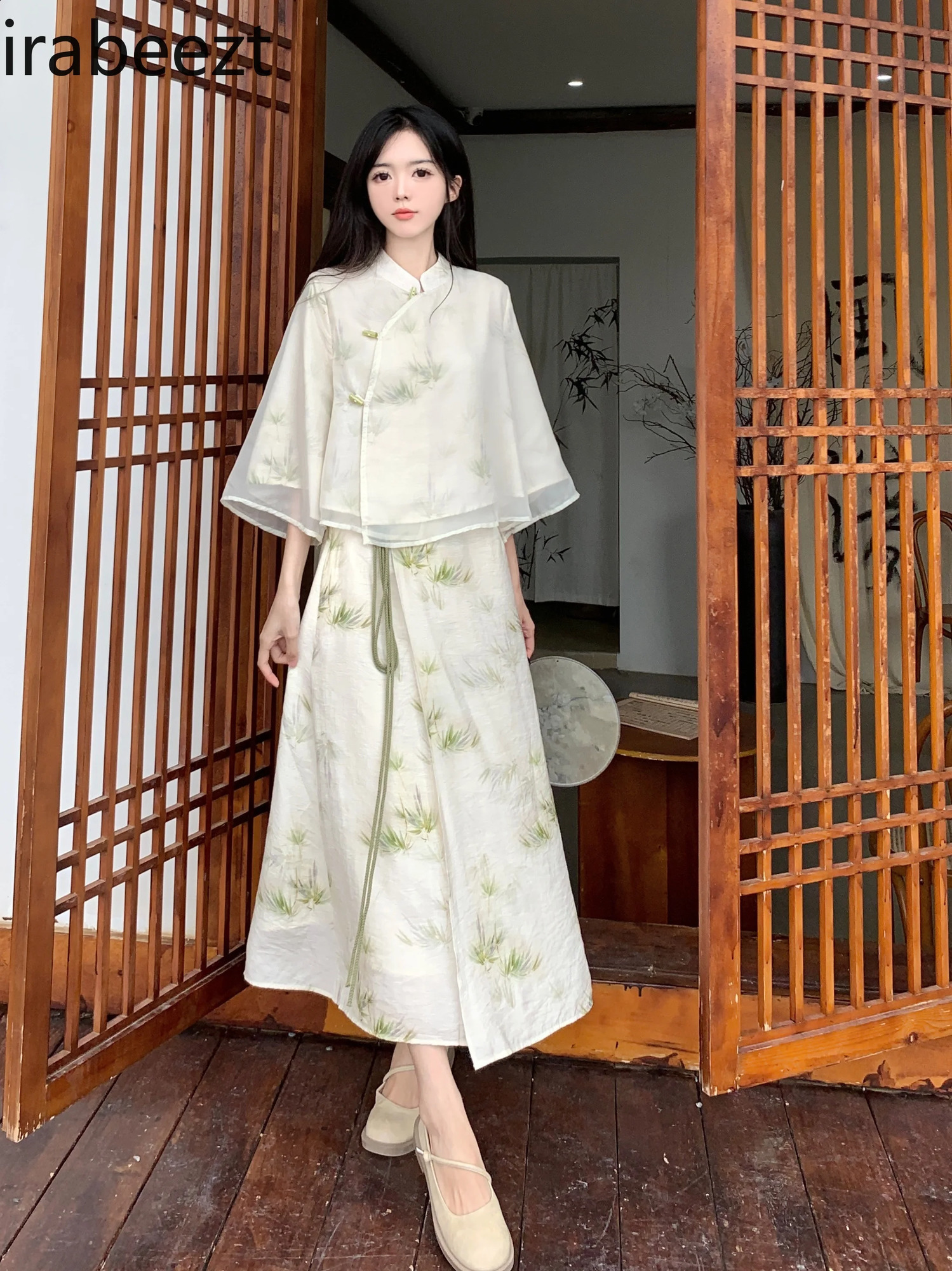 Summer Two-piece Set Improvement Cheongsam Chinese Style Suit Mainland China 240823