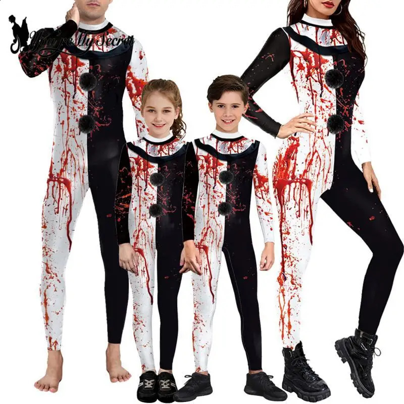 You Are My Secret Halloween Joker Movie Terror Territory 3 Costume Ghost Onesie 3D Spandex Adult Unisex jumpsuit 240823