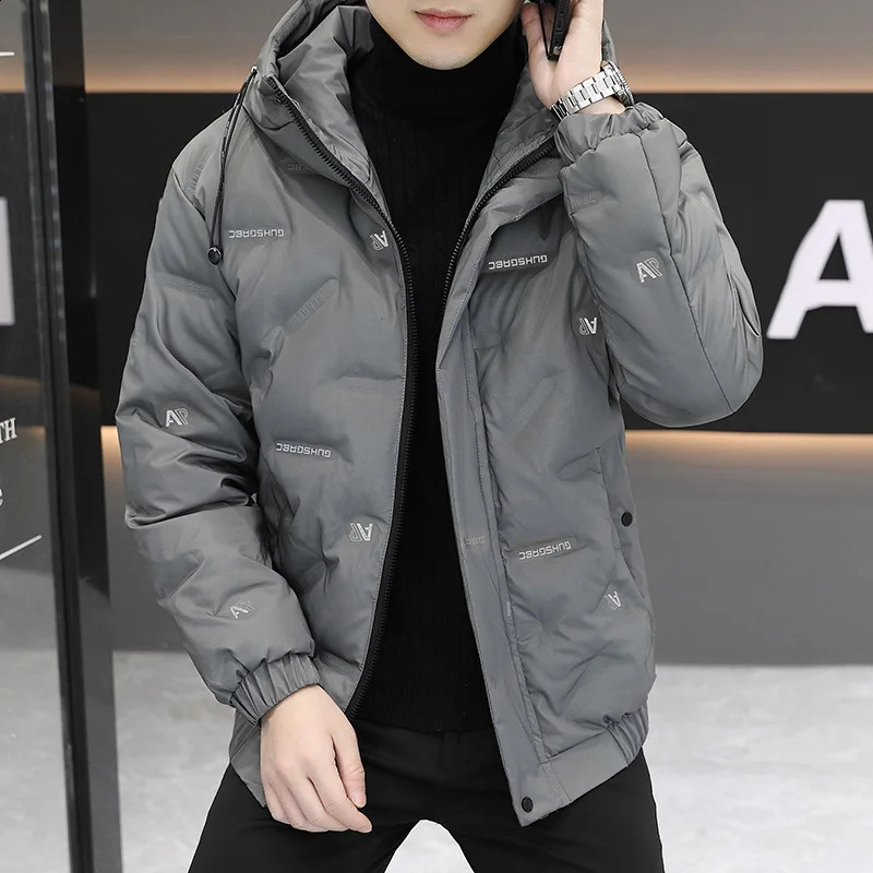 highquality winter jacket for men warm white duck down hooded mens windproof Parkas coat 240822