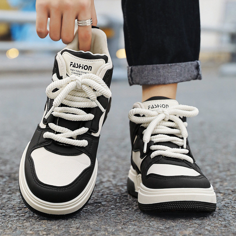 Ddmysports Men S New High Top Casual Trendy Versatile For Male Students Sports Shoes OUTDOOR