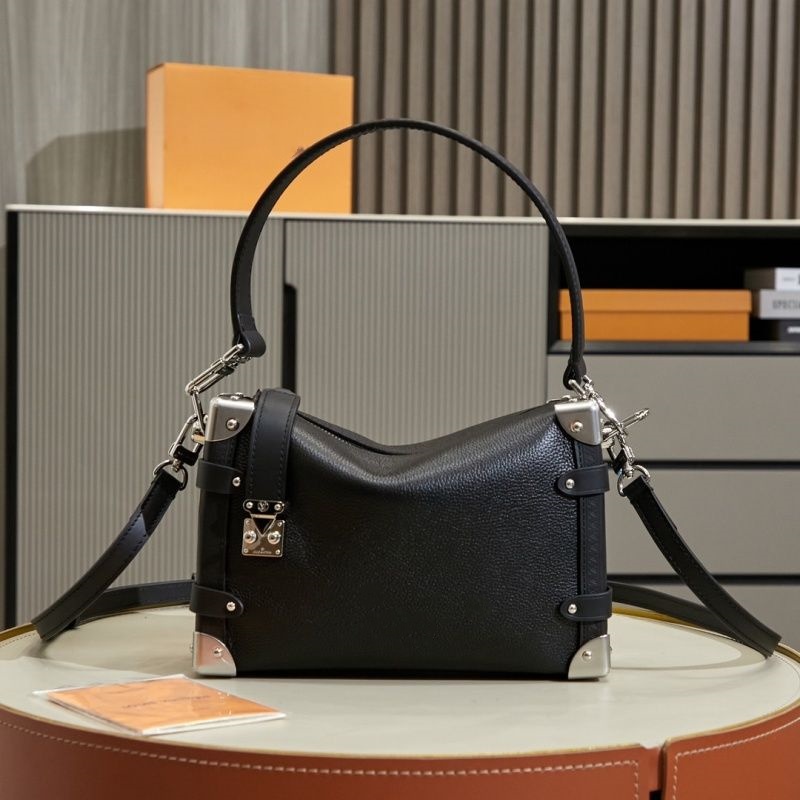top-level 10A Side Trunk handbag Quilted sheep leather Crossbody bag square box womens bag designer bag 25160 handbag high quality bag