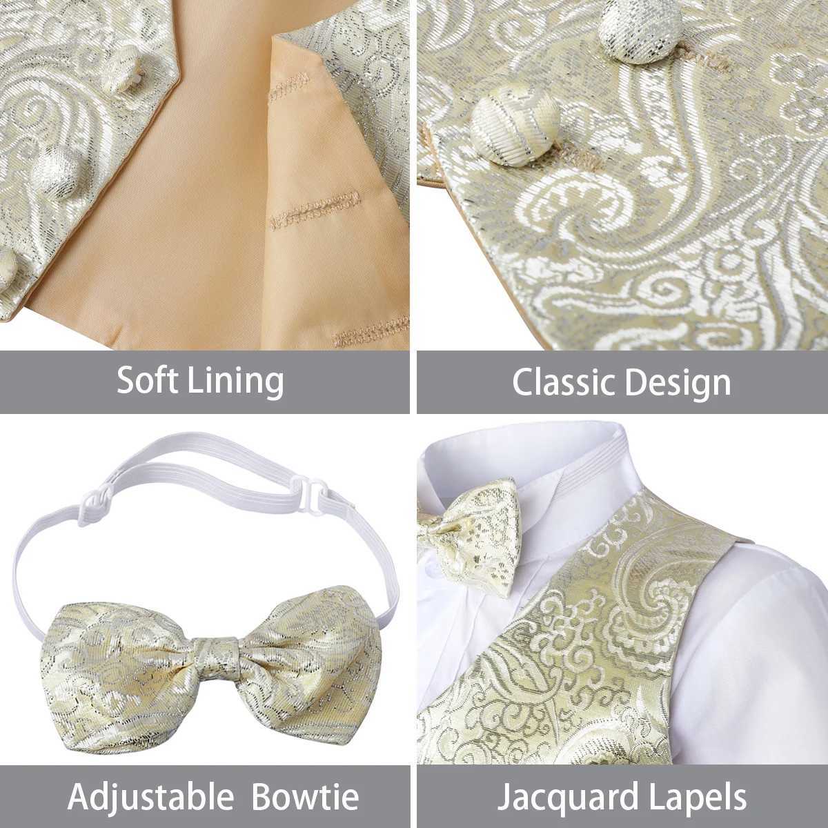 Baby Boy Christmas Set Bathing Set Baby Classic Tailcoat Wedding Formal Party Dress White Long Sleeve 6-piece W240823