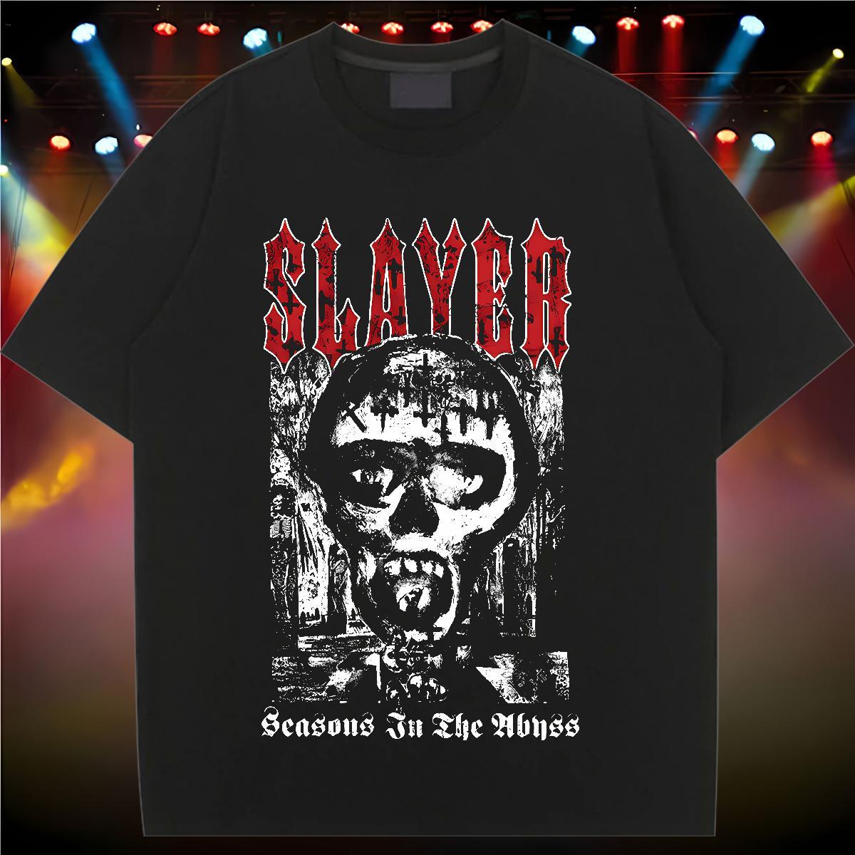 Brand Lady T shirt 100% Cotton 230g scary Spring Summer T-Shirts for Women Crew Neck Custom Print Plus Size Clothes Shirt