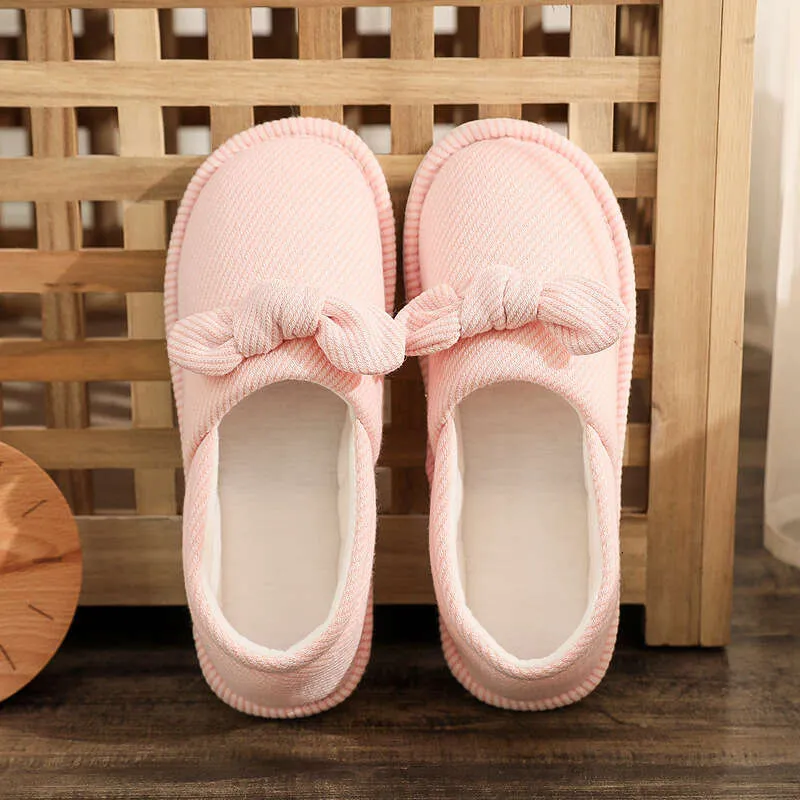 Postpartum products postpartum women spring summer, thin styles, soft soled bags, thick soles, breathable cotton slippers for New home use in June and