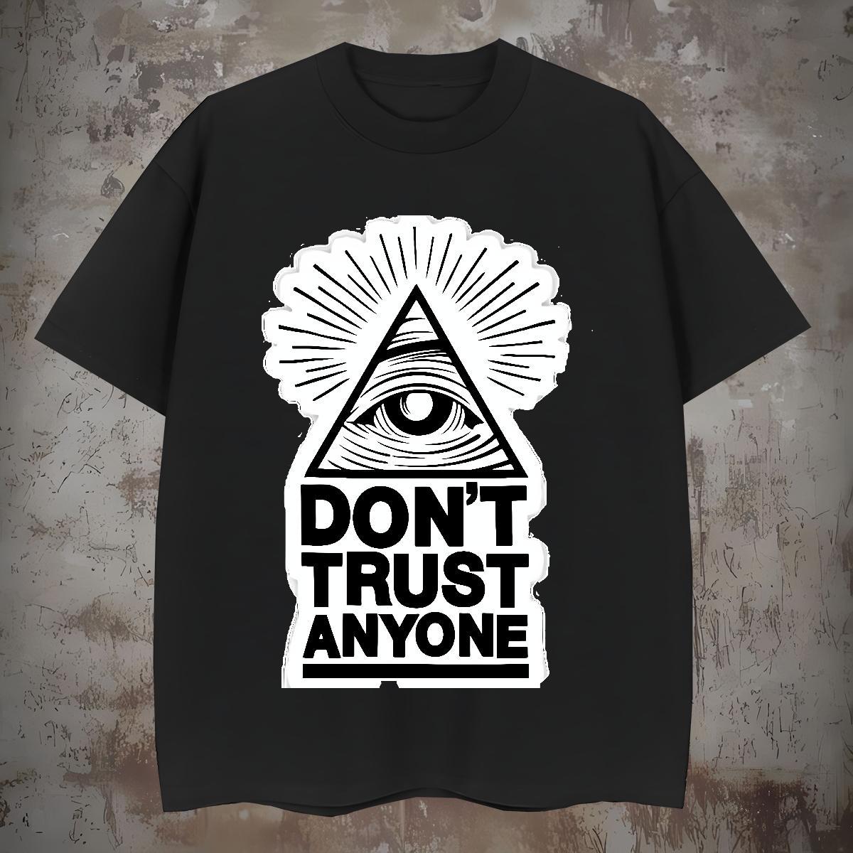 Cool Design T-Shirts 230g 100% Cotton eye of the devil Hip Hop Anime Print Crew Neck Tshirts Classic Casual Wear