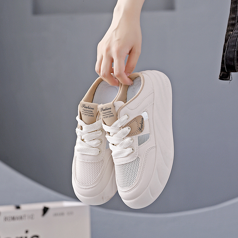 Ddmysports Step On Poop Feeling Semi Slippers New Summer Hollow Out One Foot Kick Off Wearing A Hooded Cool Slipper For Women CY OUTDOOR