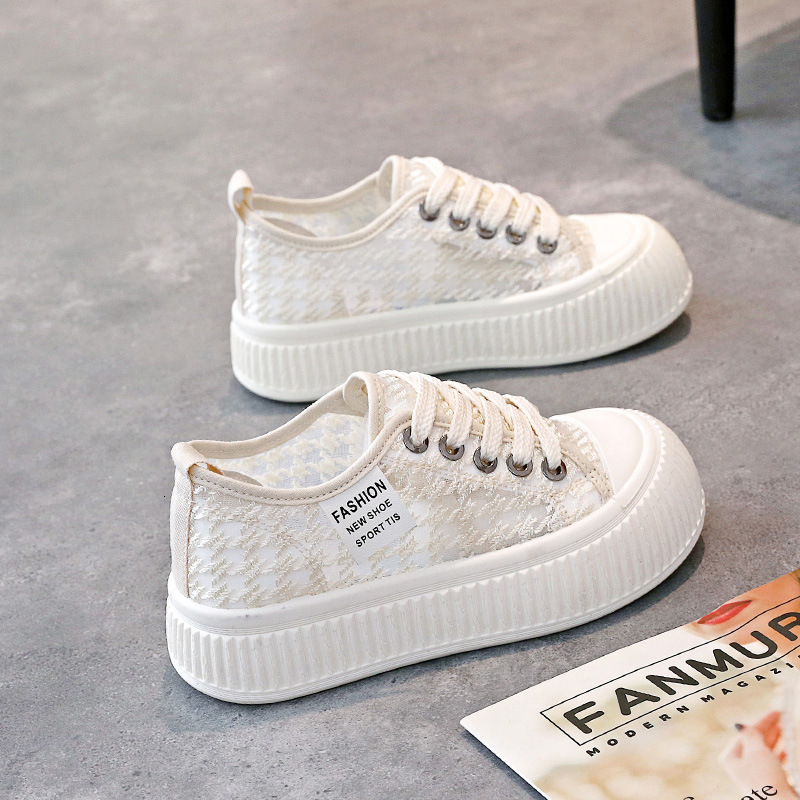 Ddmysports Little White Women S Summer New Breathable Mesh Ollow Out Thin And Versatile Instagram Shoes KT OUTDOOR