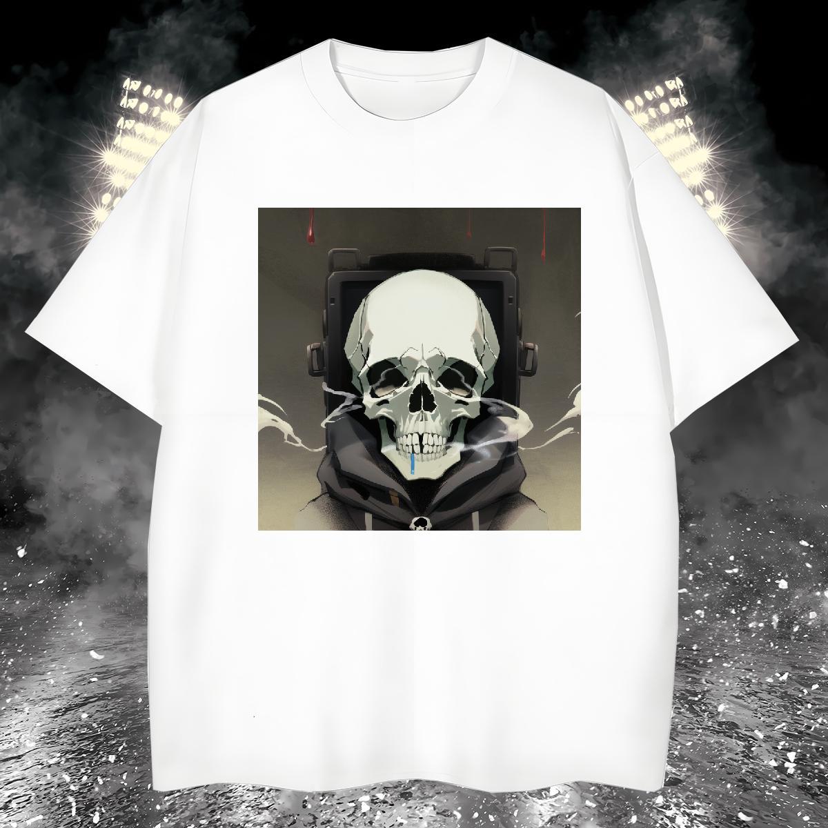 Cool T shirt 100% Cotton 230g skull Home Outdoor DIY Breathable Soft Tshirt for Man Woman 2024 DIY Tops Tees