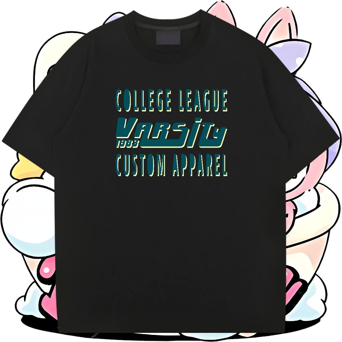 Unisex Man T Shirts 230g Cotton letter Street Casual Plus Size Custom Round Neck Short Sleeve Men Tshirts New Arrival Clothings