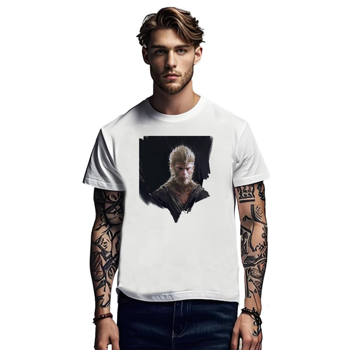TOP Quality T-Shirts for Men 230g Cotton Daily Wear Short Sleeve O-Neck Mens Tshirts Fashion DIY Printed Tee Shirt