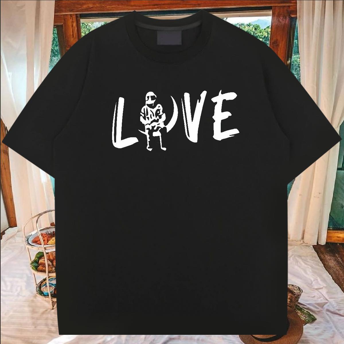 TOP Quality T Shirt For Man 230g Pure Cotton letter Street Casual Custom Cartoon Breathable Crew Neck Men Tops Tees Factory Direct Tees Shirts