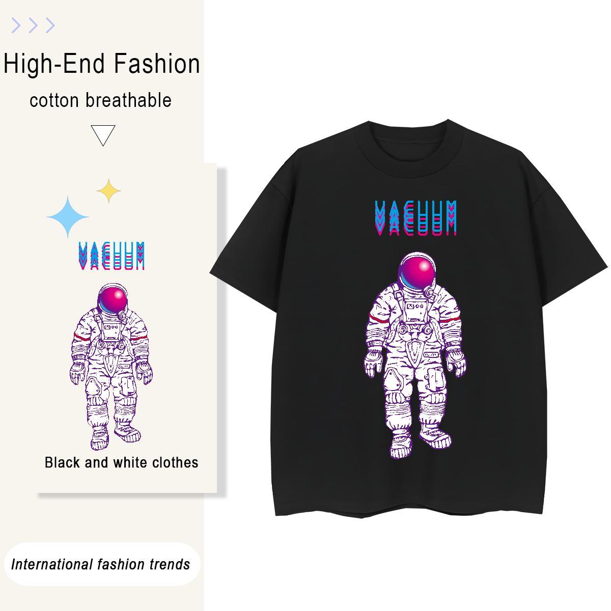 Soft Tshirt for Man Woman 230g Cotton universe Daily Outfit Womens T Shirts Breathable Short Sleeve DIY Anime Tops