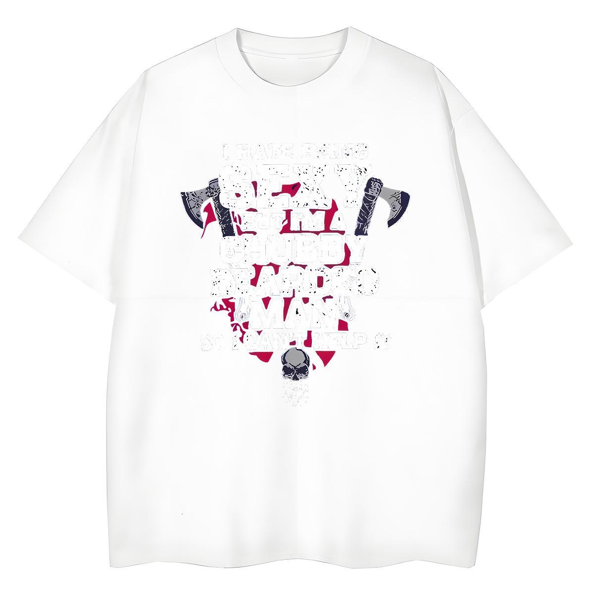 Free Shipping Tshirt for Man Woman 100% Cotton 230g letter Street Wear T Shirts Women Crew Neck White Plus Size Top Tees