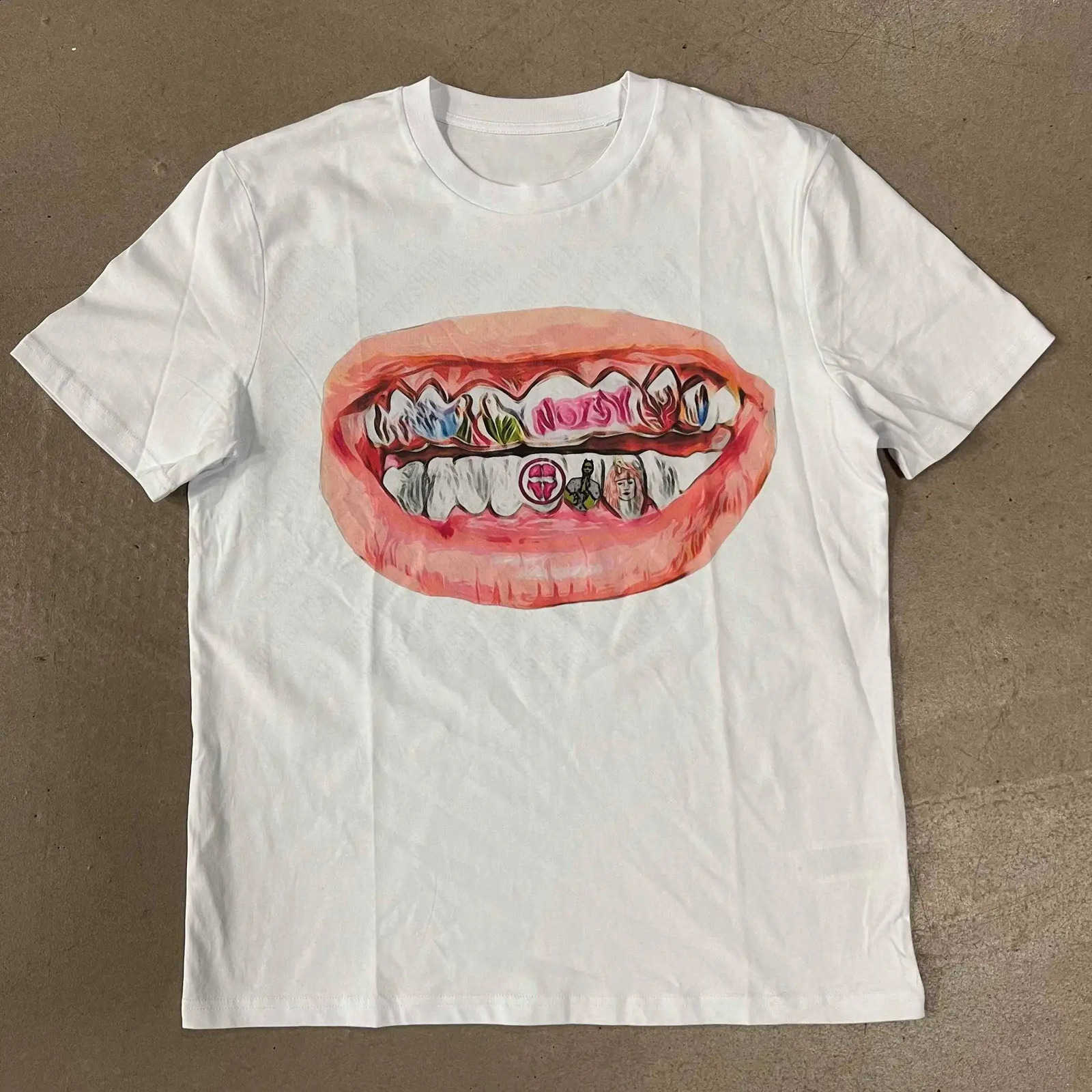 Fashionable Y2k mens and girls Tshirt hiphop trend short sleeved Harajuku casual American retro high street oversized printed top summer w240822