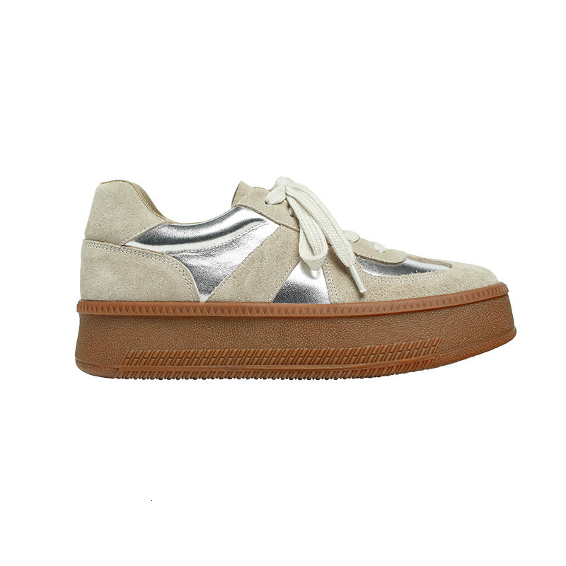 Ddmysports Cowhide Edition Premium Genuine Leather Training For Women Spring New Versatile Color Blocked Board Shoes OUTDOOR